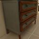 Stylish 3-drawer solid wood chest of drawers, completely revamped