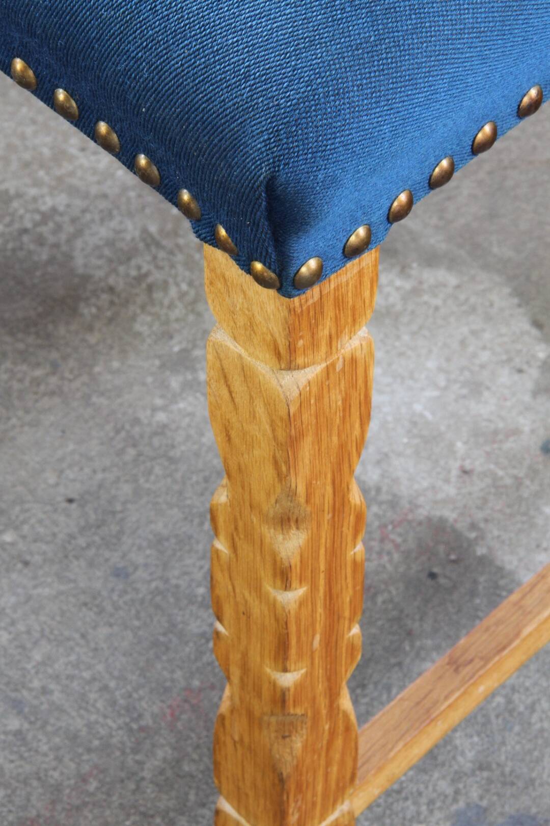 Set of 5 Vintage Danish Oak Dining Chairs Mid-Century Modern, Kjærnulf Style