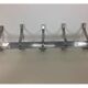 Industrial wall coat rack 5 aluminum hooks