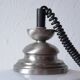 Large vintage pendant light in Massive white opaline - up and down system