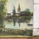 Breton landscape, oil on cardboard