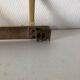Golden coat rack 4 vintage pads 1960 55x10cm