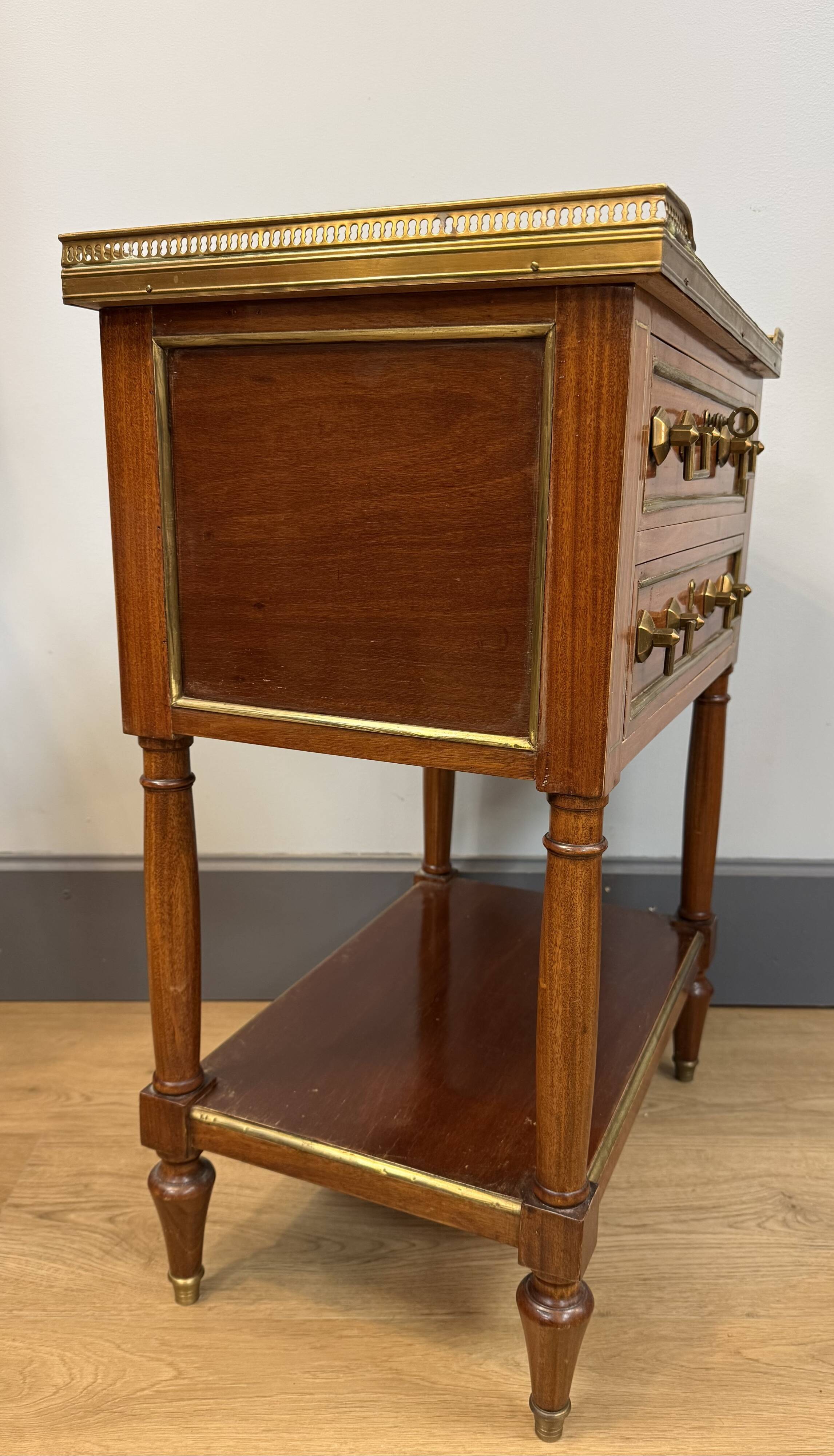 Mahogany chiffonnier in Louis XVI style.