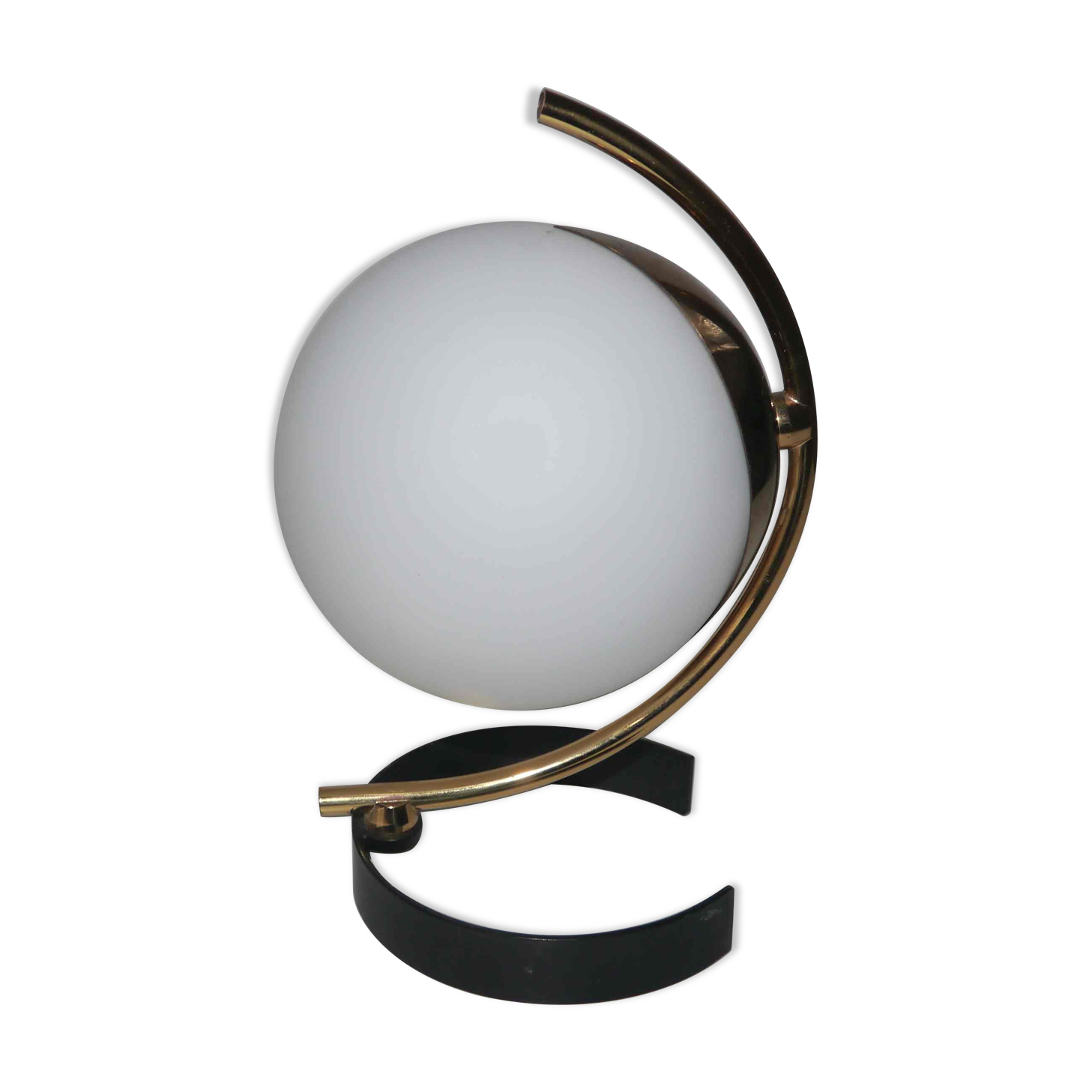 Lamp or wall lamp metal and opaline design 50's years