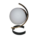 Lamp or wall lamp metal and opaline design 50's years