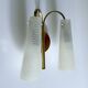 Applique italienne vintage en verre double