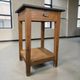 Vintage high side table in wood / counter / mini kitchen furniture