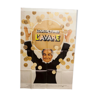 Affiche 120x160 "L'Avare" De Funès Jean Girault 1980