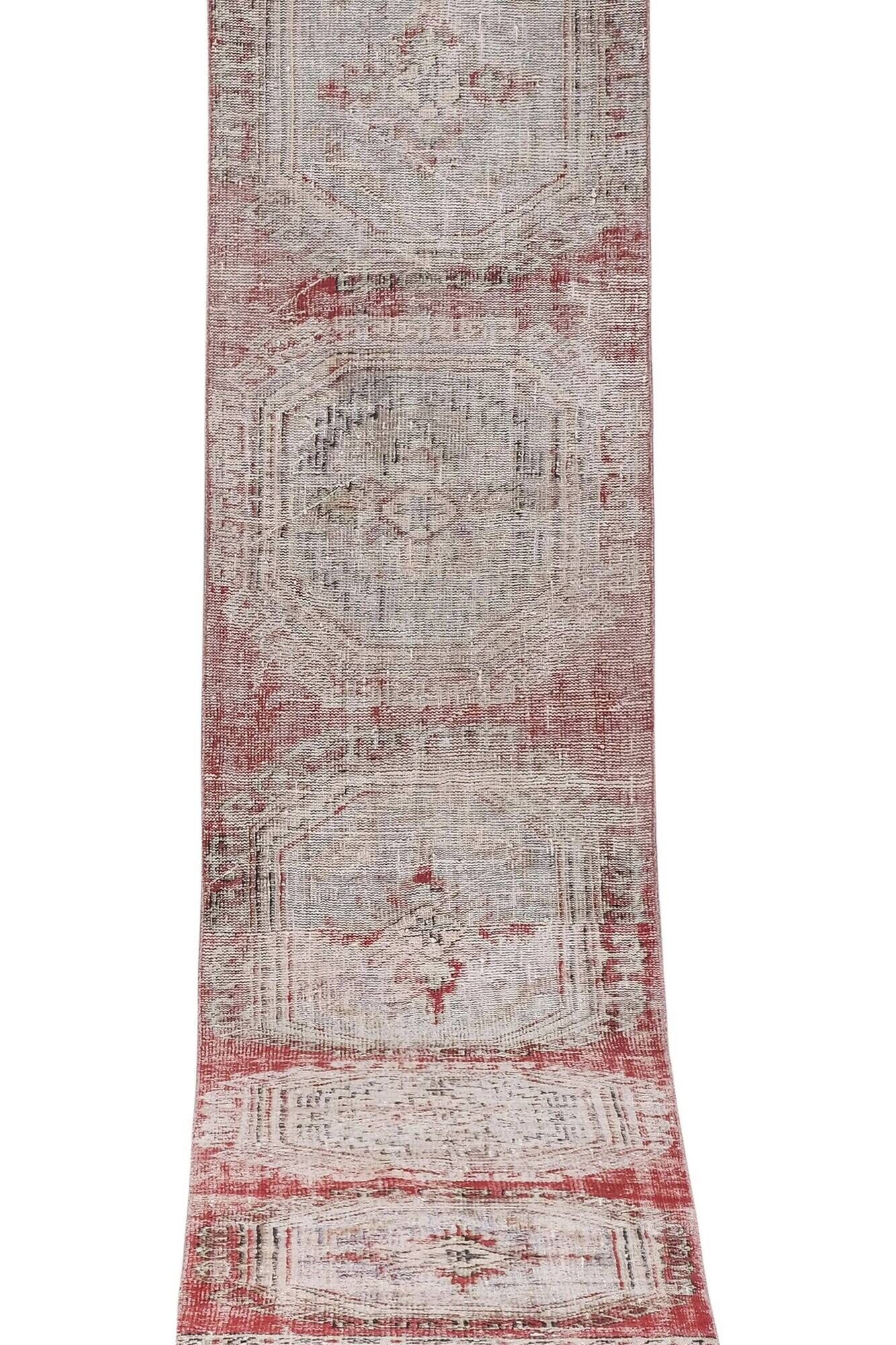 Vintage Turkish hallway rug 77x502 cm