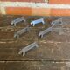 Set of 6 Vintage Stainless Steel Dog-Shaped Knife Rests Art Deco France