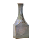 Vase bouteille en grès signé, années 70