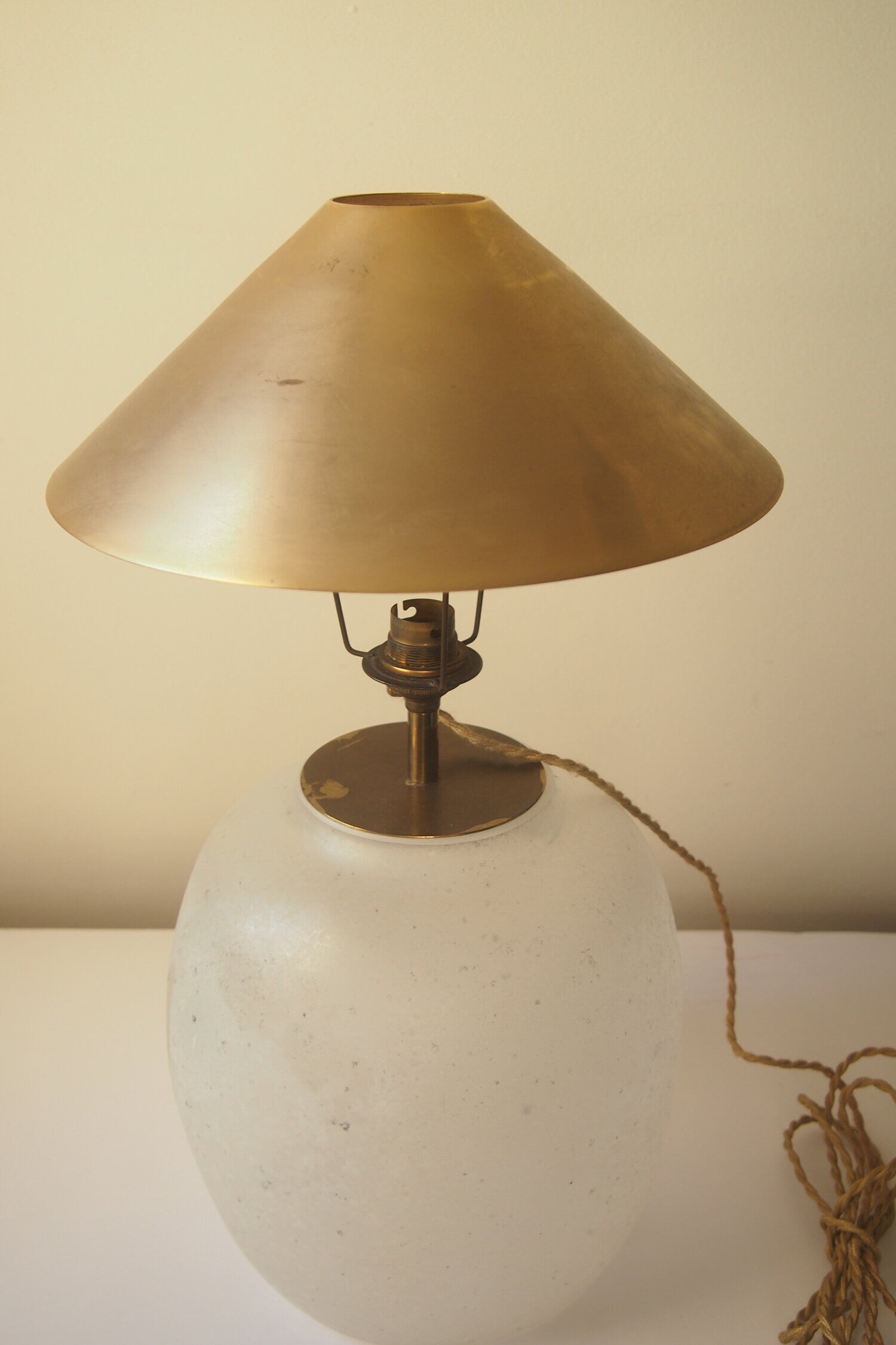 Golden metal lampshade lampshade