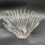 Élégant Centre de Table / coupe en Cristal - Forme de Corolle