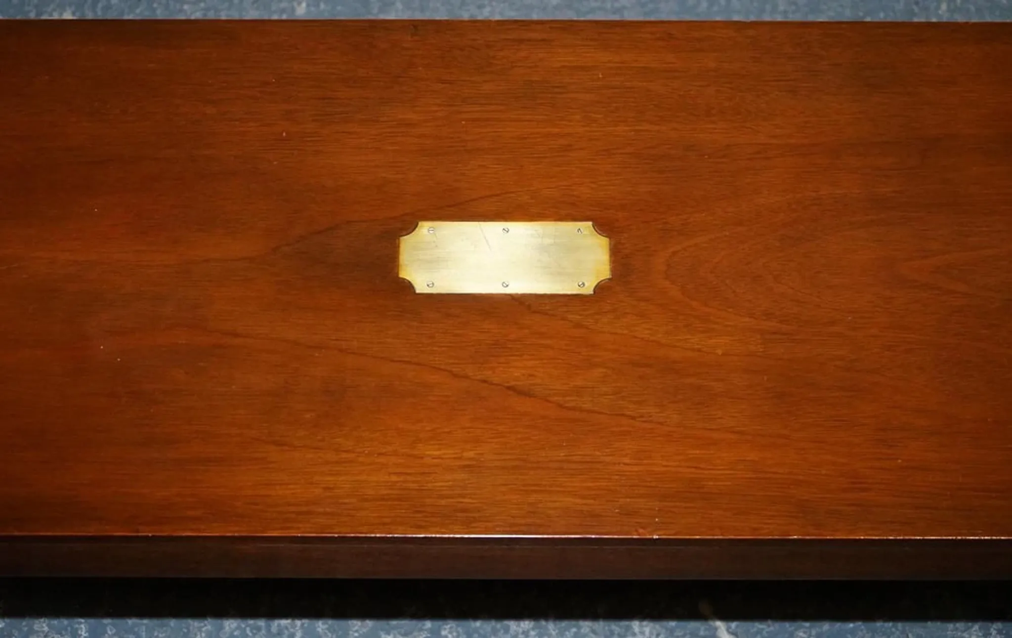 Vintage Military Campaign Coffee Table by REH Kennedy