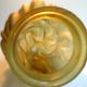 Tulip frosted amber glass, volute flame for lamp, torch H 20 cm and 8 cm