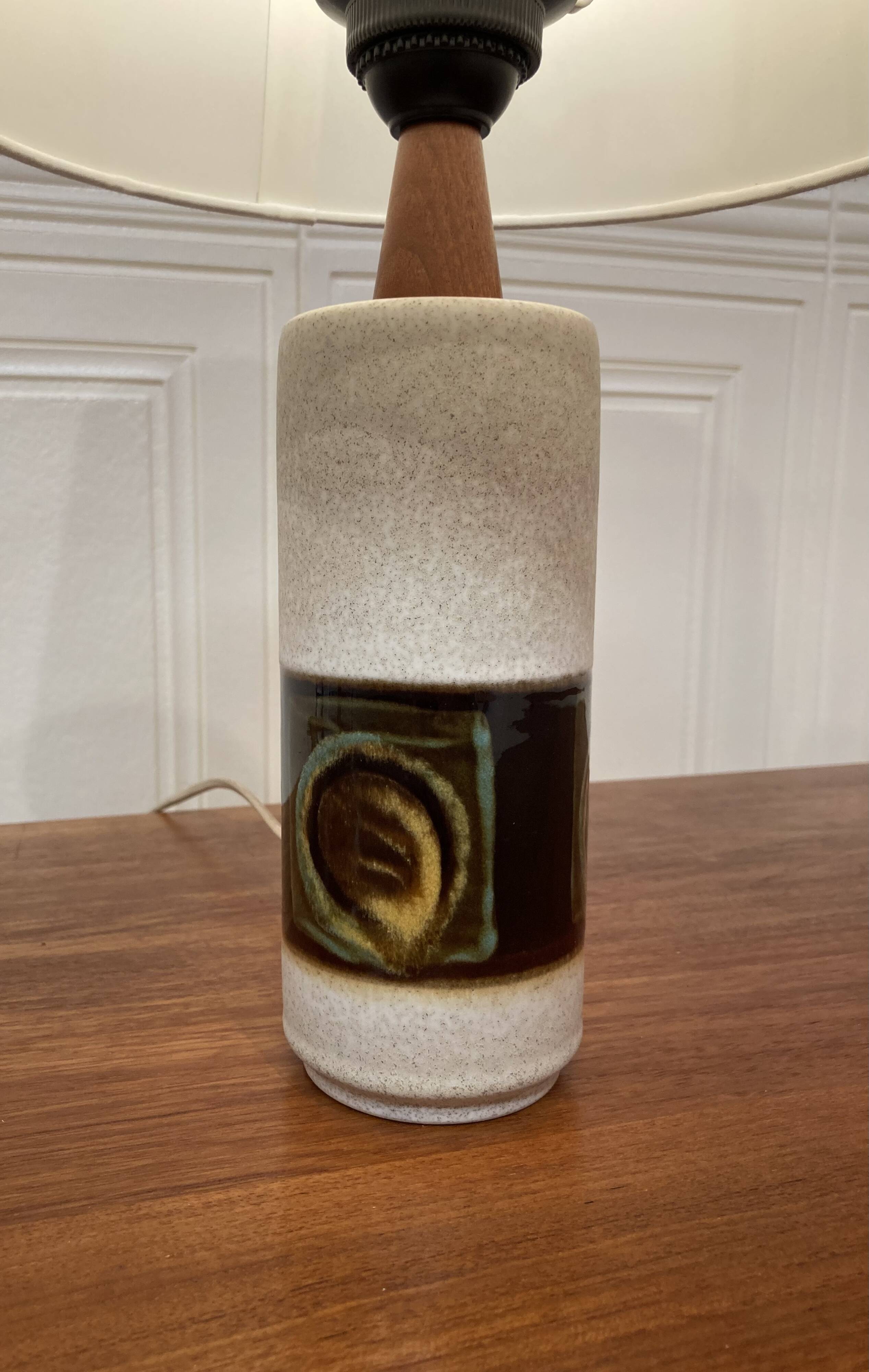 Ceramic lamp Scandinavian design 1950.