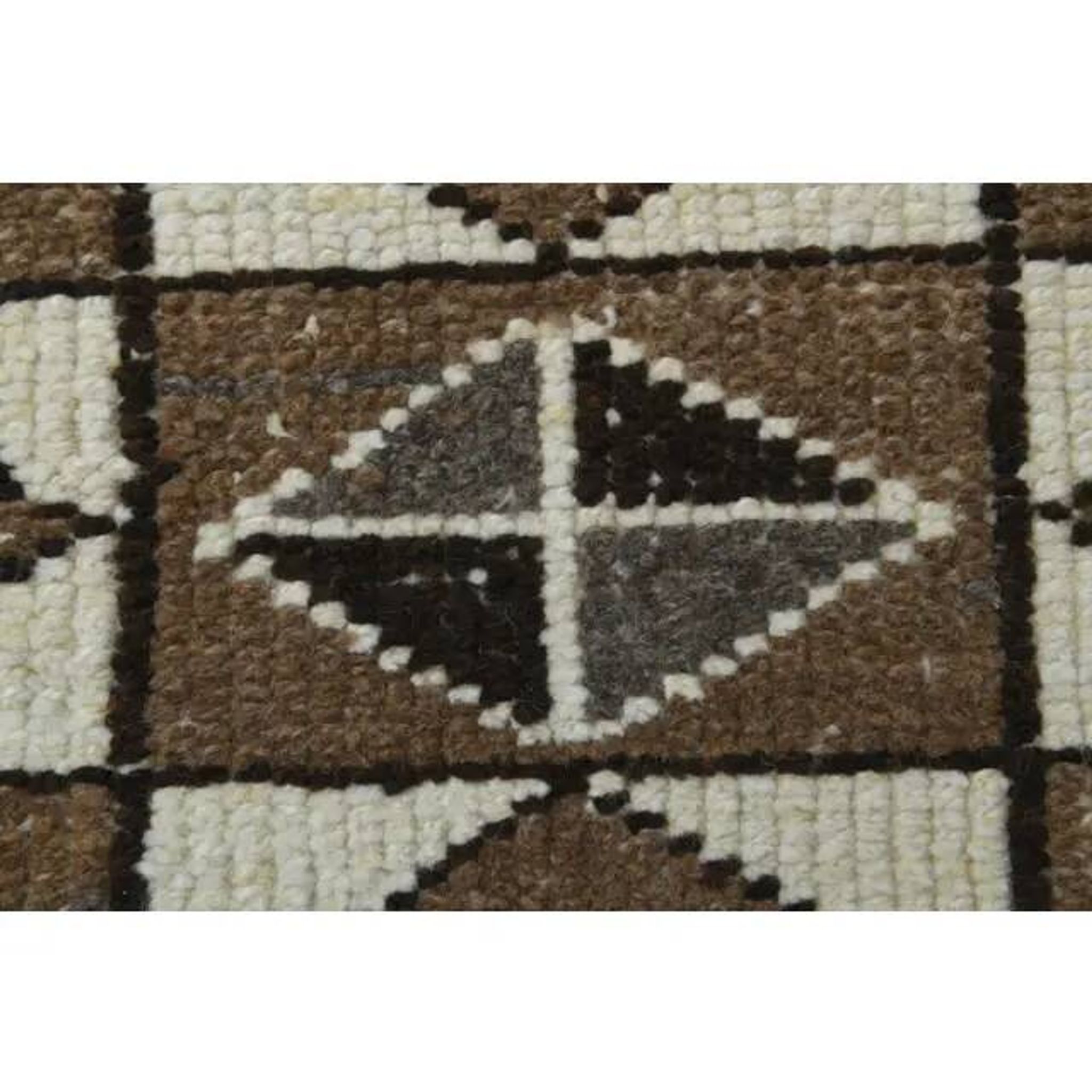 1970s Vintage Turkish Hand-Knotted Wool Cotton Beige Runner Rug 81x388