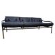 Rare Leather sofa Designed by Tim Bates for Pieff, England, circa 1970s