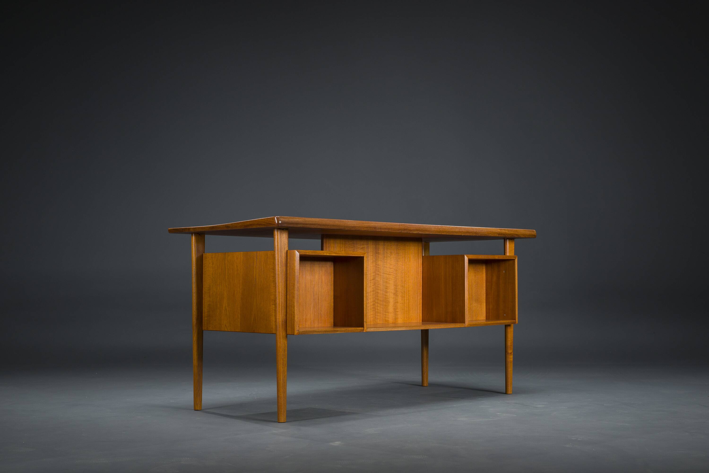 Danish Teak Desk by Peter Lovig Nielsen for Hedensted Mobelfabrik, 1960s