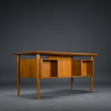Danish Teak Desk by Peter Lovig Nielsen for Hedensted Mobelfabrik, 1960s