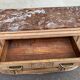 Art Deco vintage Parisian buffet renovated in solid oak and pink marble from the 1930s.