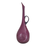 Purple opaline carafe or vase