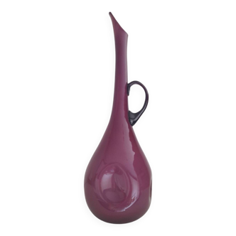 Purple opaline carafe or vase