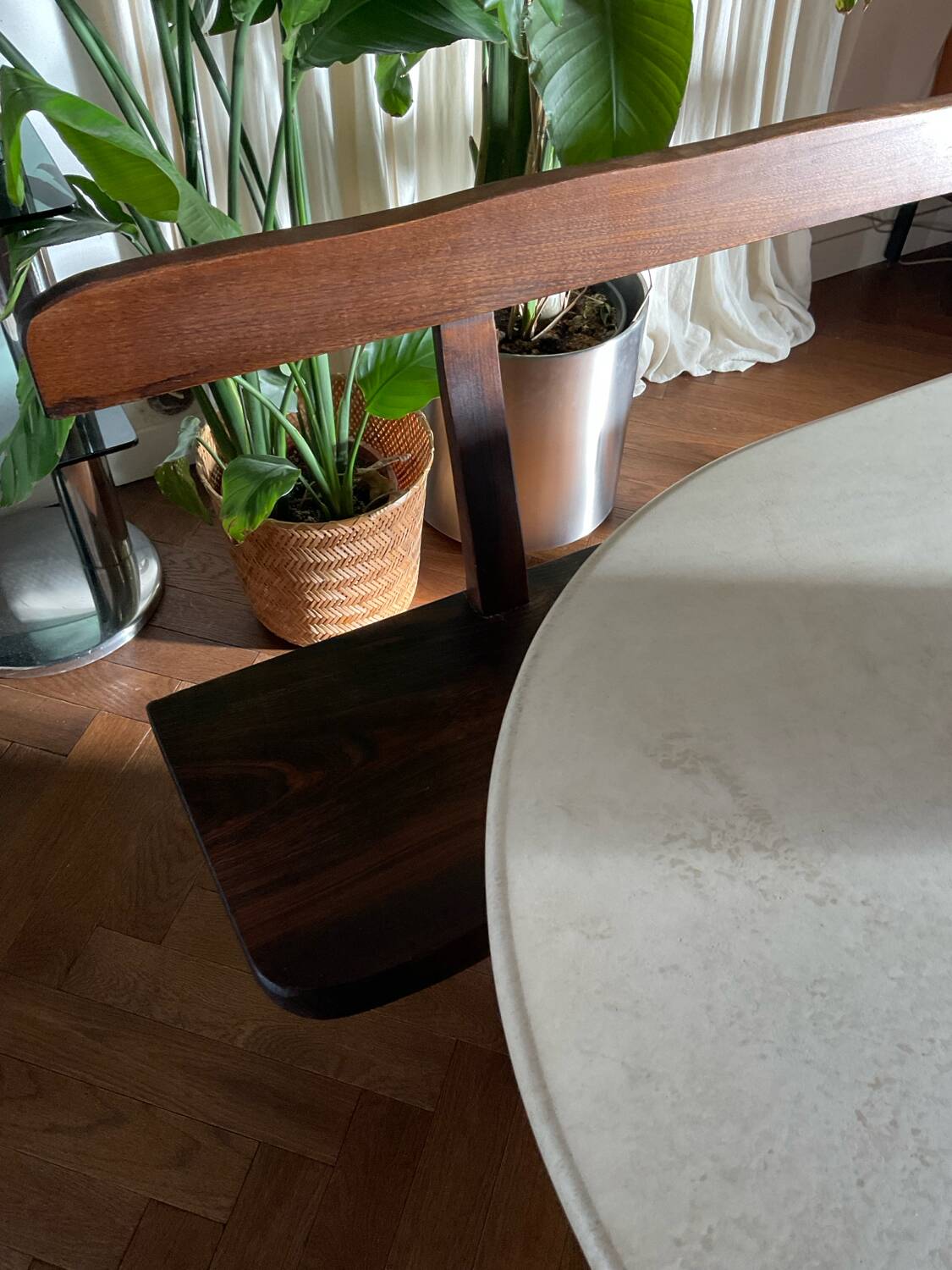 Sculptural bench by Olavi Hänninen for Aranjou – France, 1950s