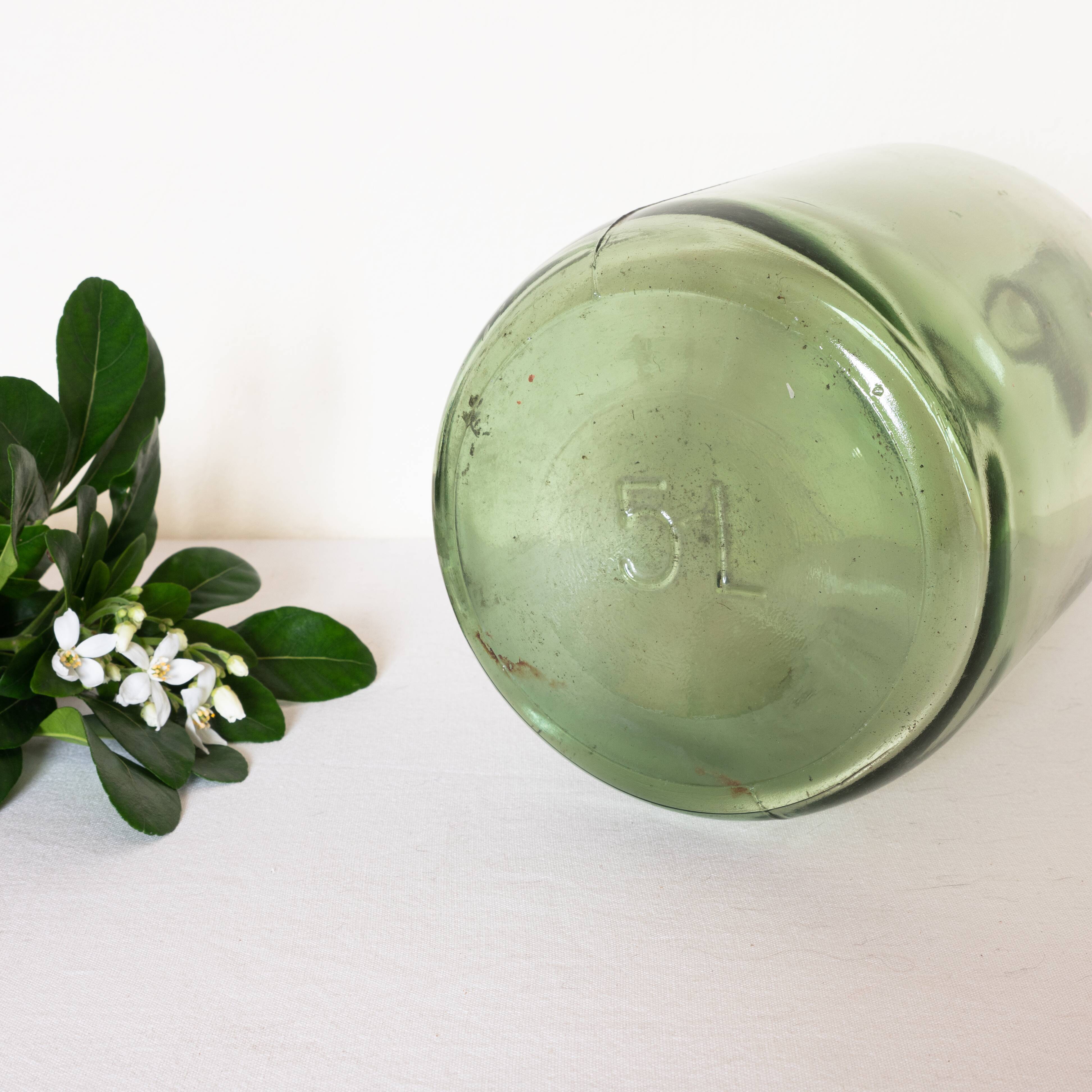Dame jeanne bonbonne 5L vert clair