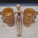 Set of 6 Saint Clément coffee cups, France