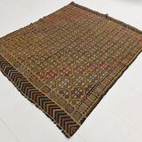 6x7 Turkish Vintage Kilim Rug, 180x207Cm