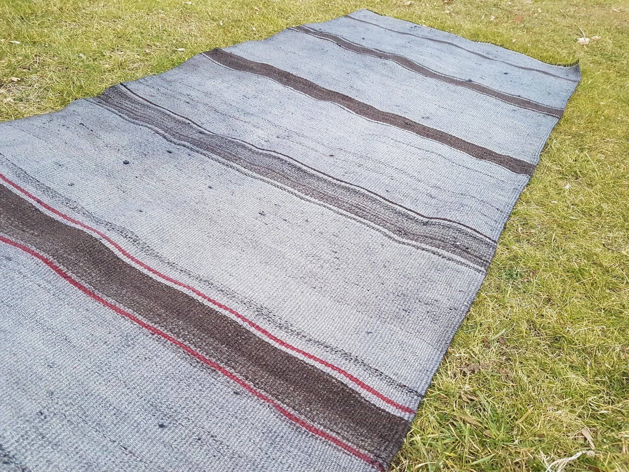 Vintage Turkish hallway rug 94x274 cm