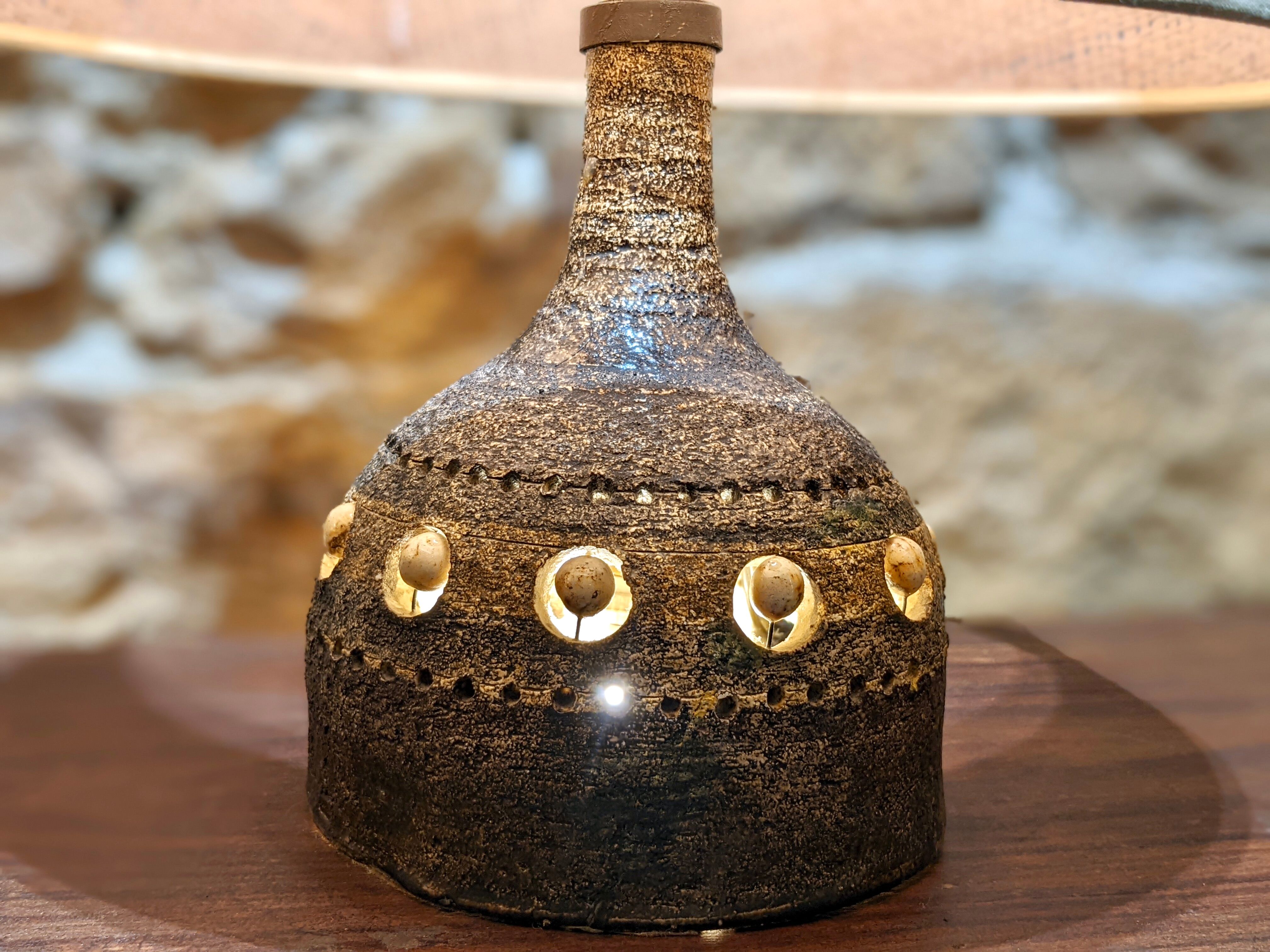 Set of two ceramic lamps by Georges Pelletier