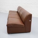Cognac Leather Modular Sofa by Artifort