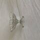 Small vintage footed bowl, made of clear moulded glass.