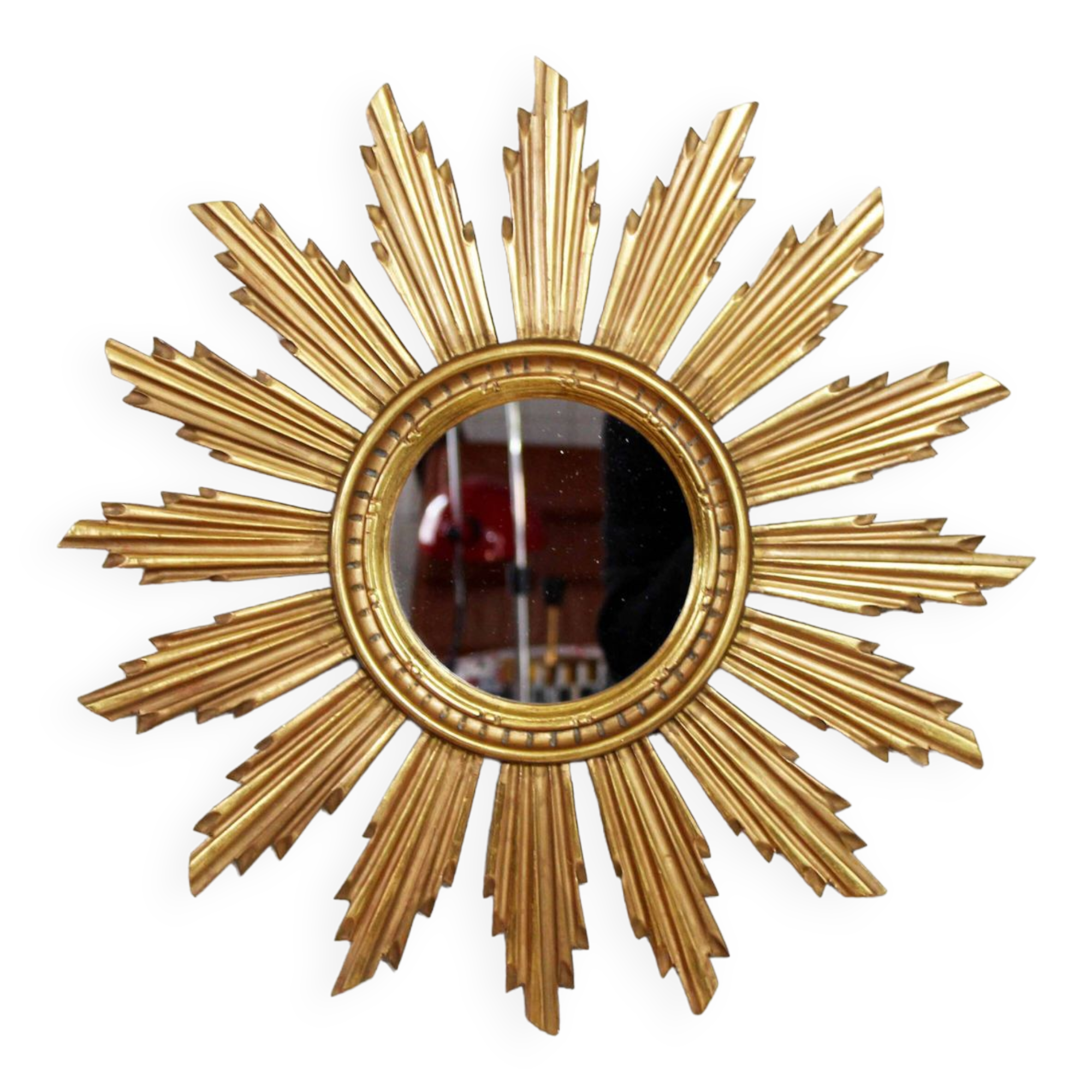 Vintage resin sun mirror