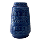 Scheurich vase Inka 260 18, flower vase, ceramic, blue, westgerman pottery