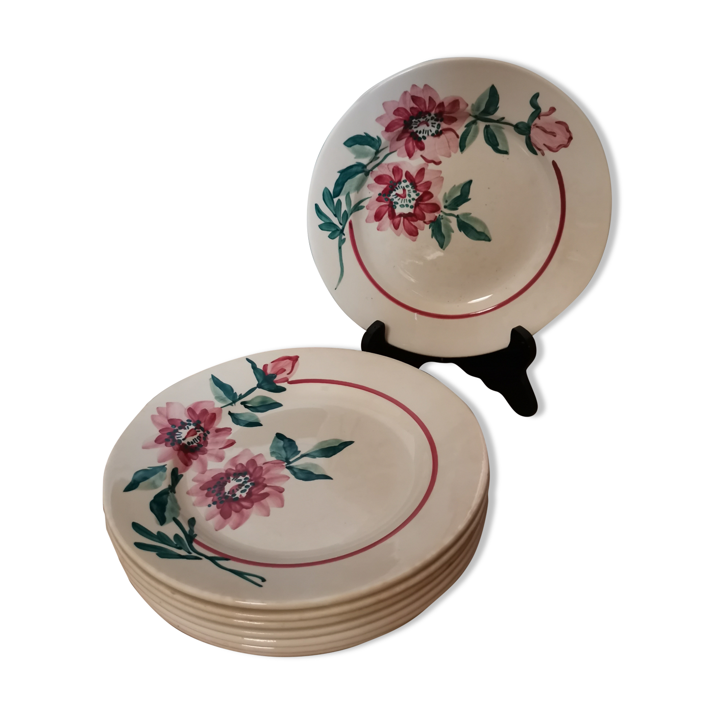 Monceau Sarreguemines plates