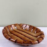 Woven ceramic basket