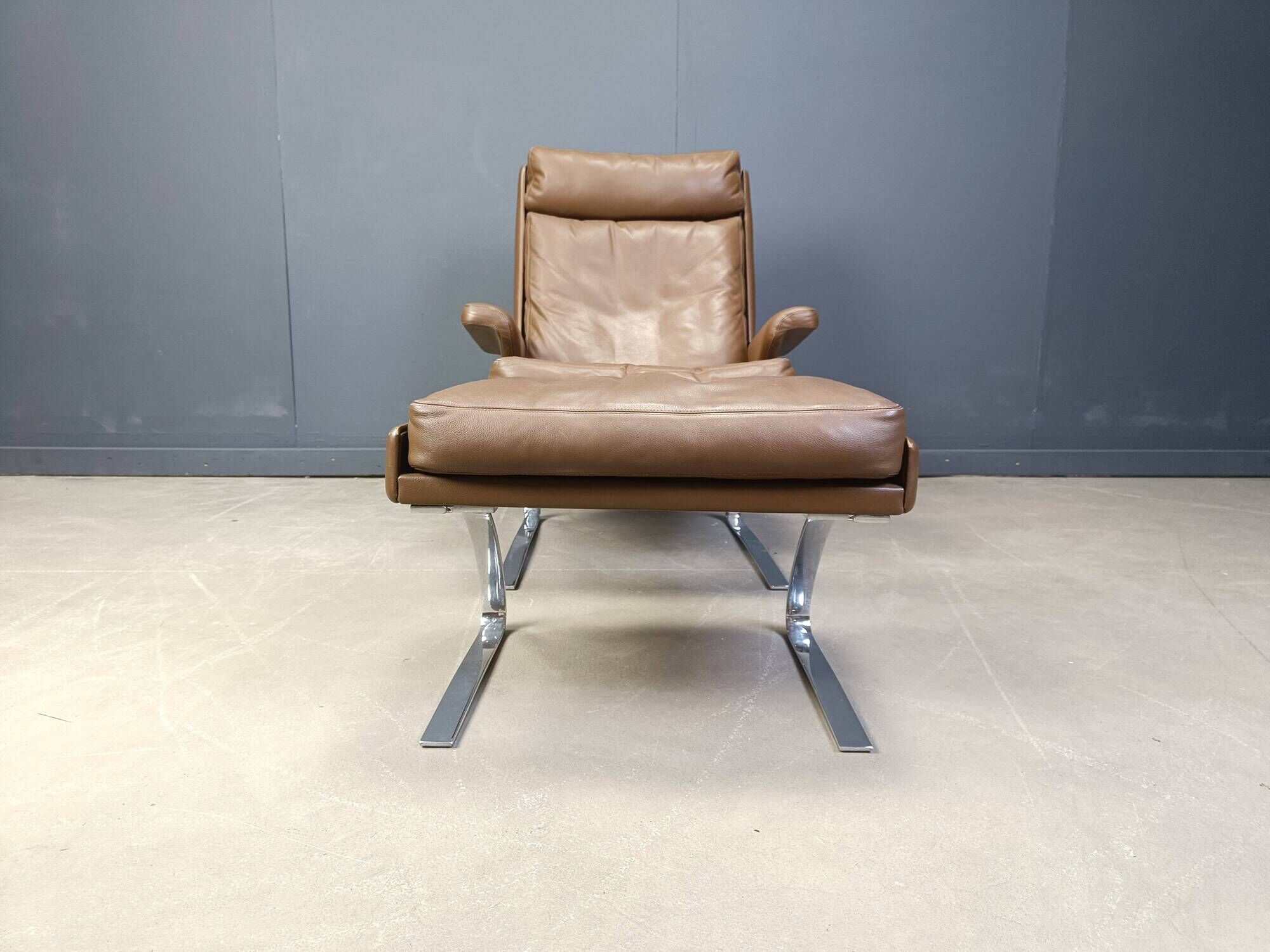 Swing Lounge Chair and Ottoman by Reinhold Adolf and Hans-Jürgen Schräpfer