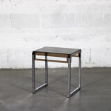 Bedside chrome and plexiglass smoked vintage