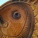 6 antique fish barbotine plates – Saint-Clément