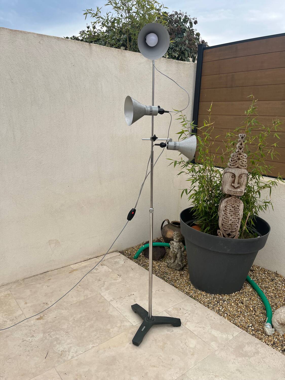 60s industrial floor lamp