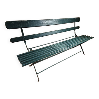 Antique folding garden bench – France – 1930s