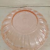Pink glass bowl