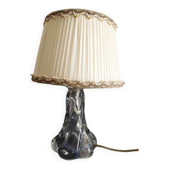 Vintage glass foot lamp