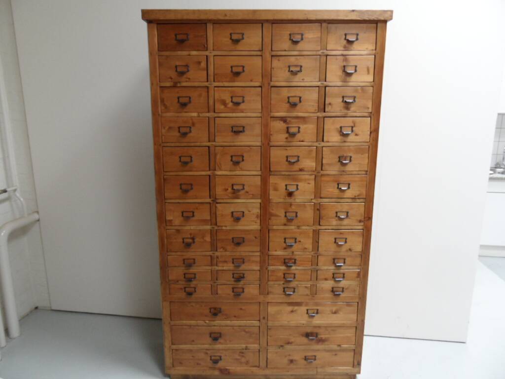 Vintage apothecary cabinet with 50 drawers