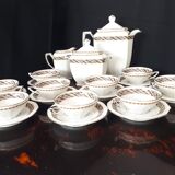 Art deco porcelain service Bernardaud Limoges