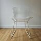 HARRY BERTOIA for KNOLL - White metal "wire" chair