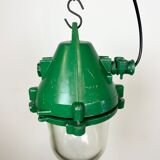 Green Industrial Cast Aluminium Explosion Proof Lamp, 1970s